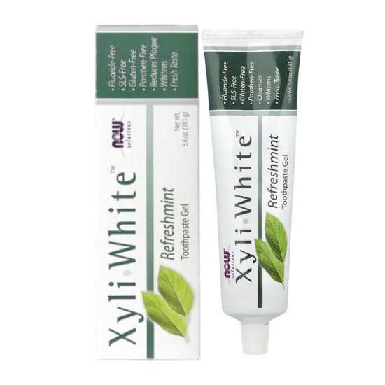 جل معجون الأسنان إكسيلي وايت Now Foods Solutions XyliWhite بالنعناع المنعش - ناو فودز - 181 جرام