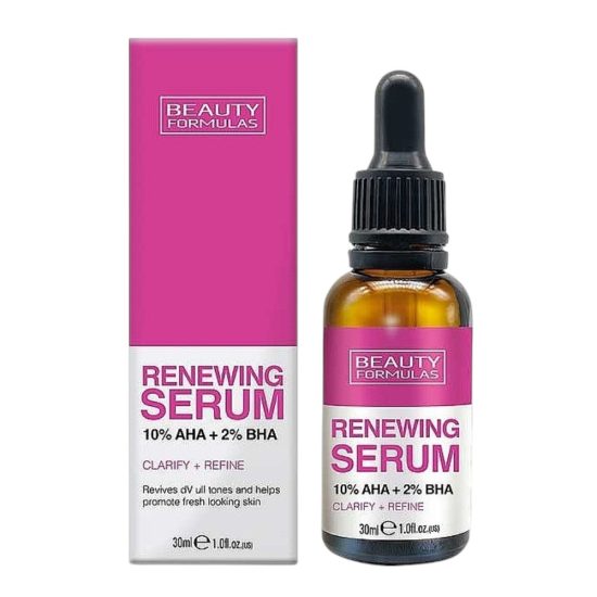 Beauty Formulas Renewing Serum 10% AHA + 2% BHA - 30ml
