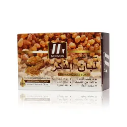 صابون مورفون Morvon الفعّال بخلاصة لبان الذكر الطبيعي لشد البشرة وتجديد الخلايا – 120 جرام