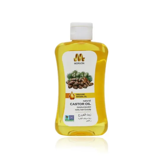 Morvon Original Pure Castor Oil for Skin and Hair Care - 200ml