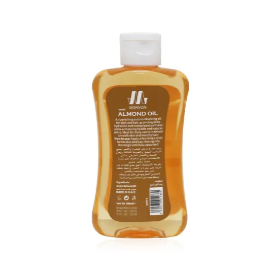 Morvon Sweet Almond Oil for Skin and Hair Care - 200ml Morvon Sweet Almond Oil for Skin and Hair Care - 200ml