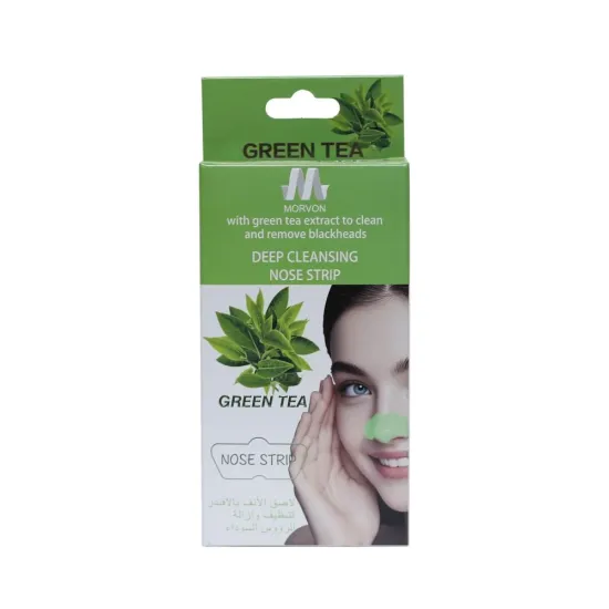Morvon Green Tea Deep Cleansing Blackhead Remover Nose Strips - 10 Strips
