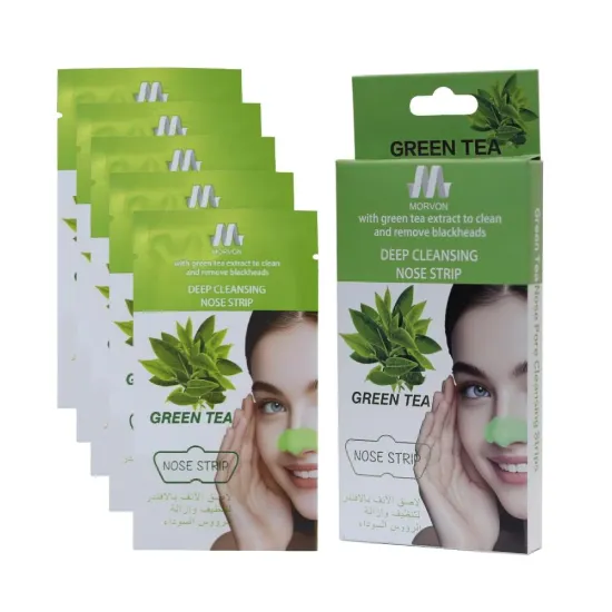 Morvon Green Tea Deep Cleansing Blackhead Remover Nose Strips - 10 Strips