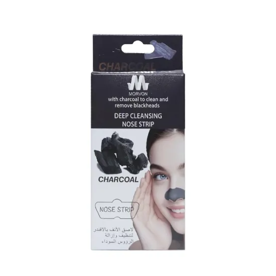 Morvon Charcoal Deep Cleansing Blackhead Remover Nose Strips - 10 Strips