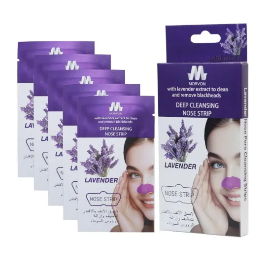 Morvon Lavender Soothing Blackhead Remover Nose Strips - 10 Strips