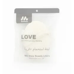 ليفة استحمام باث لوف دائرية إسفنجية متطورة من مورفون Morvon للعناية بالجسم – حبة واحدة