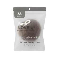 ليفة استحمام باث لوف دائرية احترافية كلاسيكية من مورفون Morvon للعناية بالجسم – حبة واحدة