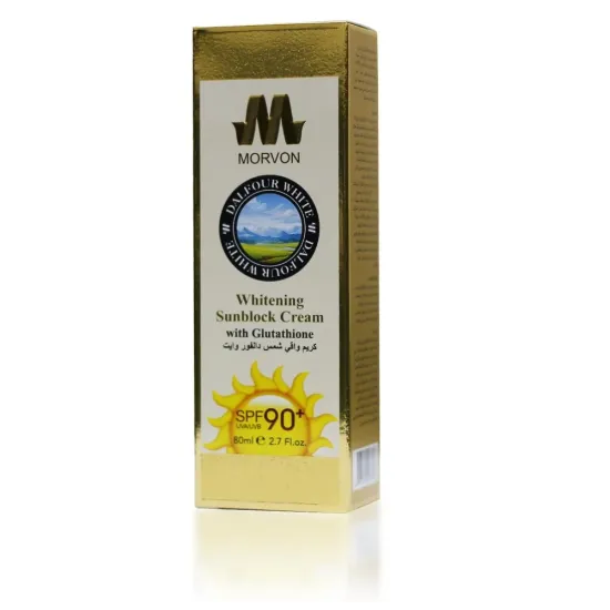 Morvon Professional Dalfour White (SPF90) Broad-Spectrum Sunscreen Cream – 80ml 