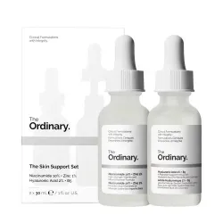 مجموعة الدعم والعناية بالبشرة الثنائية المتكاملة  من ذا أورديناري The Ordinary (نياسيناميد 10% + زينك 1% &amp; حمض الهيالورونيك 2% + B5) – 30 x 2 مل