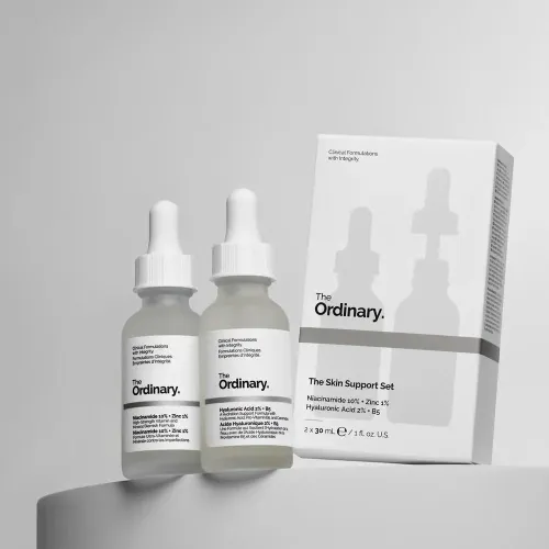 The Ordinary The Skin Support Set (Niacinamide 10% + Zinc 1% & Hyaluronic Acid 2% + B5) – 2 x 30ml