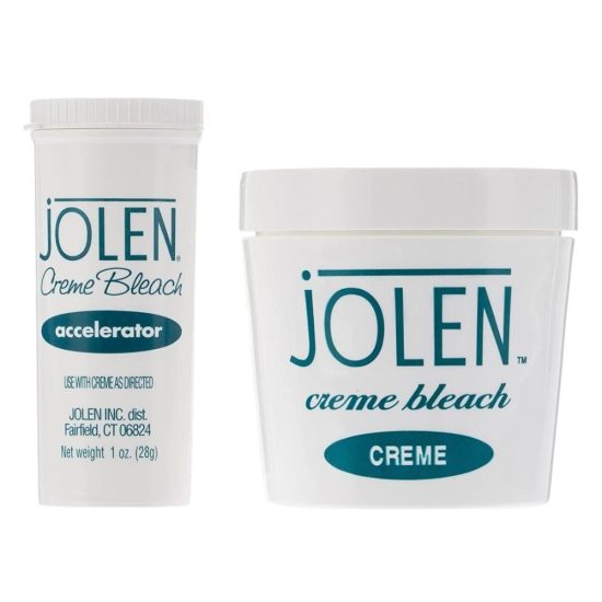 Jolen Creme Bleach for Face and Body – Complete Kit (113g Creme + 28g Accelerator)