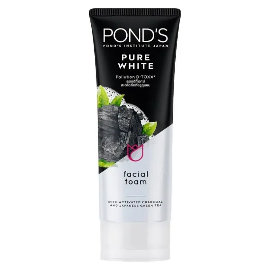 رغوة بوندز Pond's بيور برايت لتنظيف الوجه وإزالة السموم – 100 جرام رغوة بوندز Pond's بيور برايت لتنظيف الوجه وإزالة السموم – 100 جرام