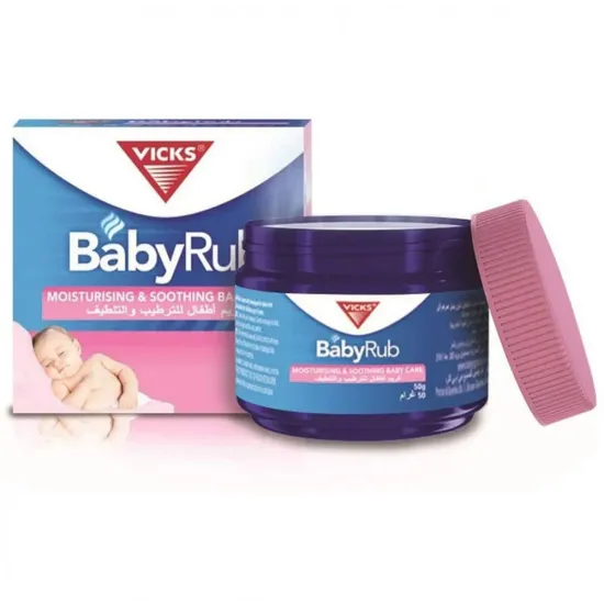 كريم فيكس بيبي روب Vicks BabyRub مرطب وملطف للعناية بالأطفال – 50 جرام