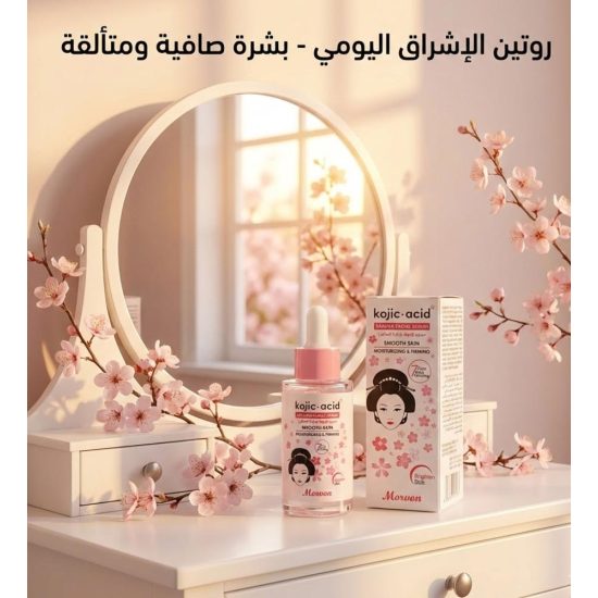 MORVON Kojic Acid Sakura Facial Serum Advanced Spot-Correcting, Collagen-Boosting, and Skin-Refining Formula – 40ml 