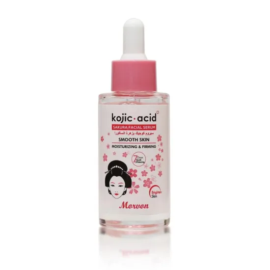 MORVON Kojic Acid Sakura Facial Serum Advanced Spot-Correcting, Collagen-Boosting, and Skin-Refining Formula – 40ml 