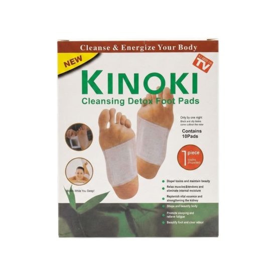 لاصقات تنظيف وإزالة السموم من القدمين كينوكي KINOKI – علبة 10 لاصقات