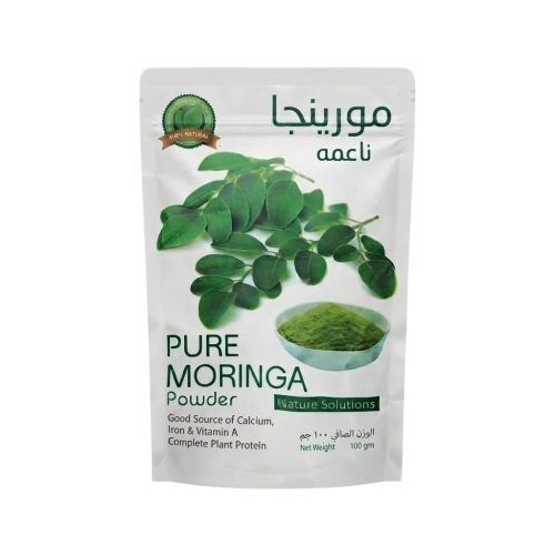 Nature Solutions Pure Moringa Powder – 100g Pack