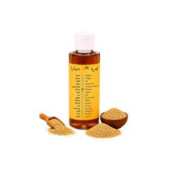 Caesar alatarh Premium 100% Natural Sesame Oil for Deep Hair Conditioning, Skin Nourishment &amp; Cough Relief – 120ml Bottle