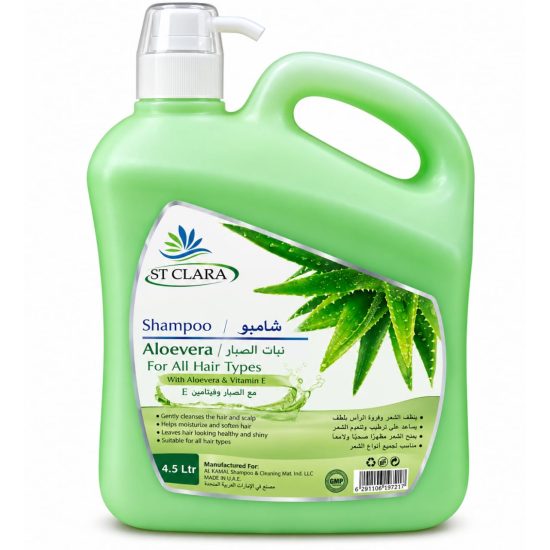 ST CLARA Aloe Vera Shampoo with Vitamin E for All Hair Types 4.5 L