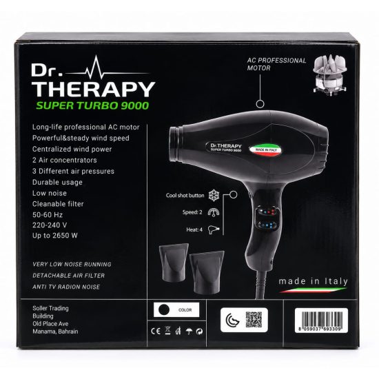Dr. Therapy Super Turbo 9000 Professional Hair Dryer 2650W