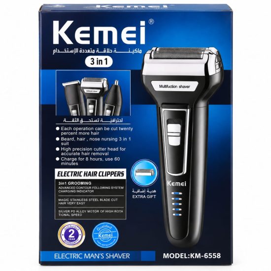 Kemei KM-6558 3-in-1 Multifunction Electric Men's Shaver Kemei KM-6558 3-in-1 Multifunction Electric Men's Shaver