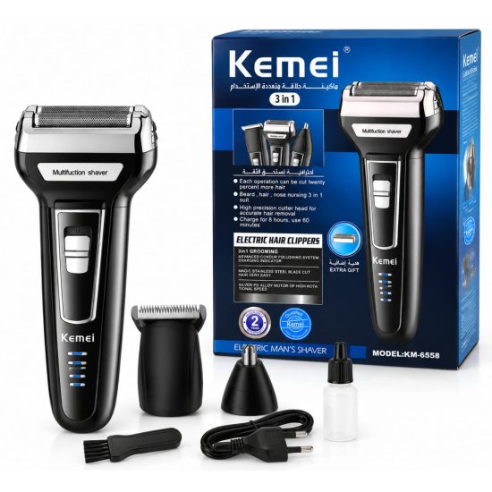 Kemei KM-6558 3-in-1 Multifunction Electric Men's Shaver Kemei KM-6558 3-in-1 Multifunction Electric Men's Shaver