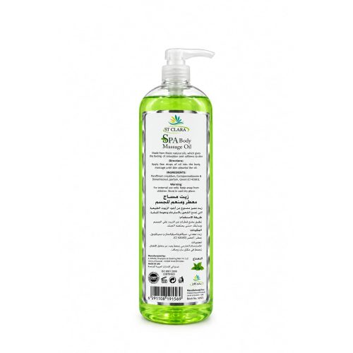 ST CLARA SPA Body Massage Oil – Mint – 1200 ml