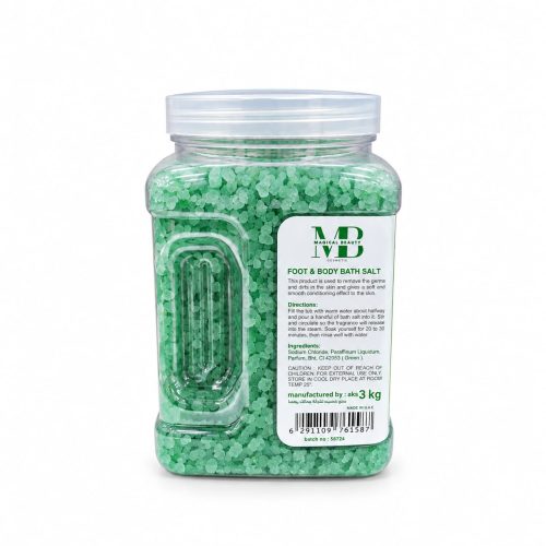 MD Green Tea with Lemongrass Foot & Body Bath Salt 3 kg
