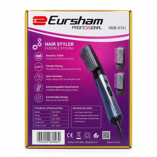 Eursham Professional Hair Styler SHB-8381 – 200W