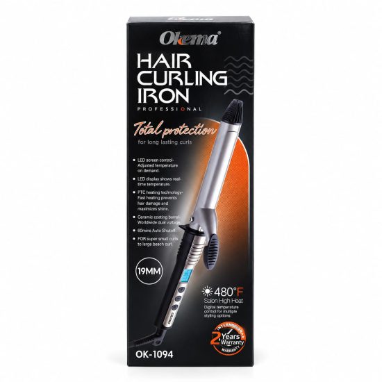 Okema 19mm Hair Curling Iron – OK-1094