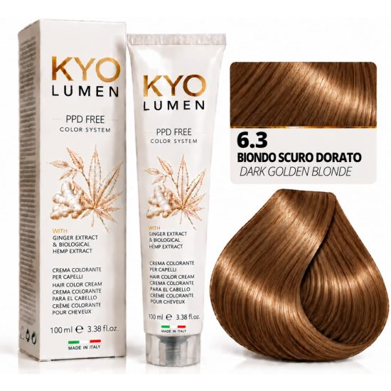 صبغة شعر KYO LUMEN الدائمة – PPD FREE اللون الاشقر الداكن وتدرجاتة صبغة شعر KYO LUMEN الدائمة – PPD FREE اللون الاشقر الداكن وتدرجاتة