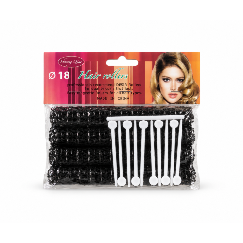 Shuang Qiao Ø18 Hair Rollers with Clips