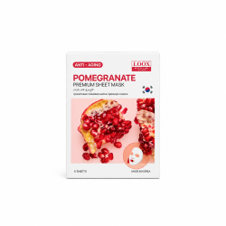 LOOX Pomegranate Premium Anti-Aging Sheet Mask – 5 Sheets