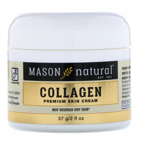Mason Natural Collagen Premium Skin Cream Pear Scented – For Efficient Dry Skin Hydration & Nourishment – 57g