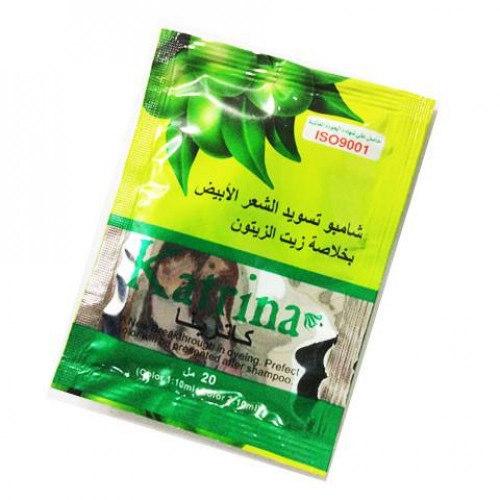 Katrina Olive Oil Hair Color Shampoo for White Hair – Natural Black & Safe Formulation – 20ml