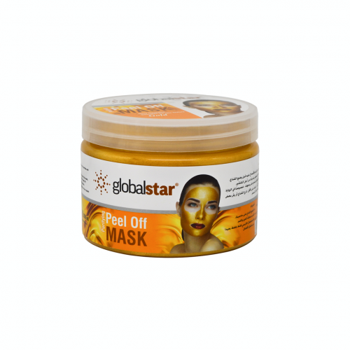 قناع الذهب المنقي لتقشير الوجه من جلوبال ستار GLOBAL STAR – ماسك الذهب لمزيد من النضارة والحيوية وتفتيح البشرة – 400 مل