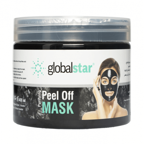Global Star Purifying Charcoal Peel Off Mask 400ml – Professional Deep Pore Cleansing, Acne Clarifying & Blackhead Removal Treatment