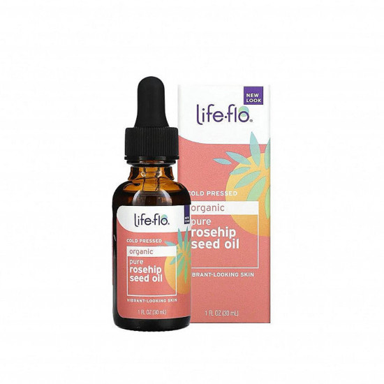 Life-Flo Organic Pure Rosehip Seed Oil Cold Pressed – 30 ml