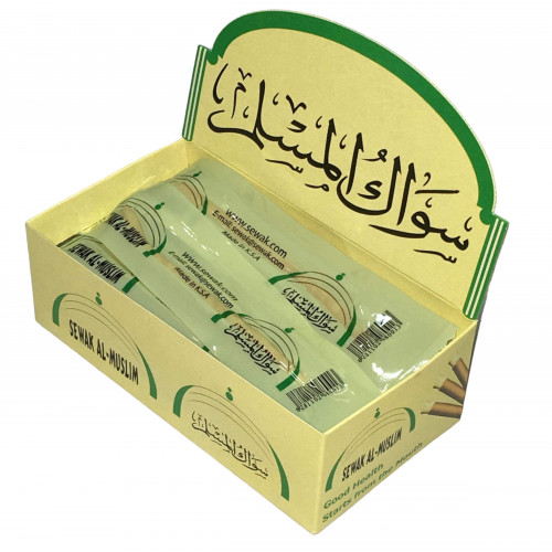 Sewak Al-Muslim Natural Miswak - Pack of 20 Pcs