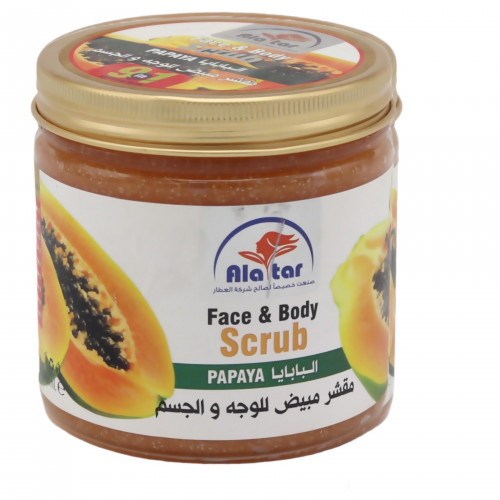 كريم مقشر ومبيض البابايا للوجه والجسم من العطار Ala tar (9 في 1) – 580 مل كريم مقشر ومبيض البابايا للوجه والجسم من العطار Ala tar (9 في 1) – 580 مل