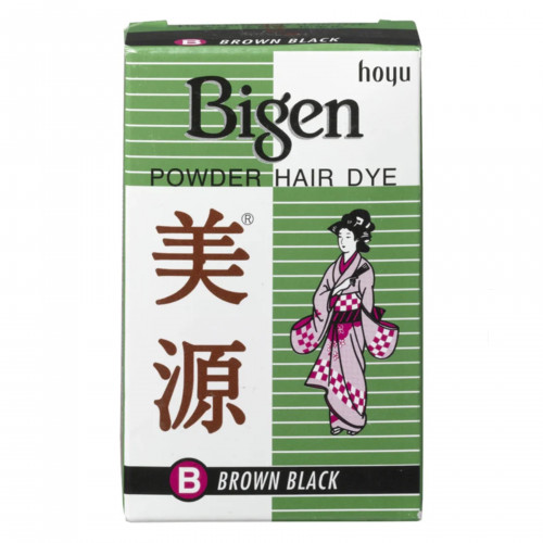 Bigen Permanent Powder Hair Dye & Gray Coverage – Black Brown (B) – 6g