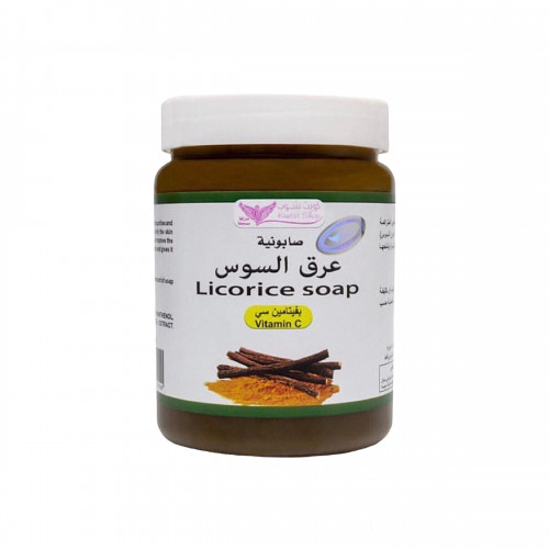 صابونية عرق السوس بفيتامين سي  من كويت شوب Kuwait Shop لتفتيح وتوحيد لون البشرة – 500 مل