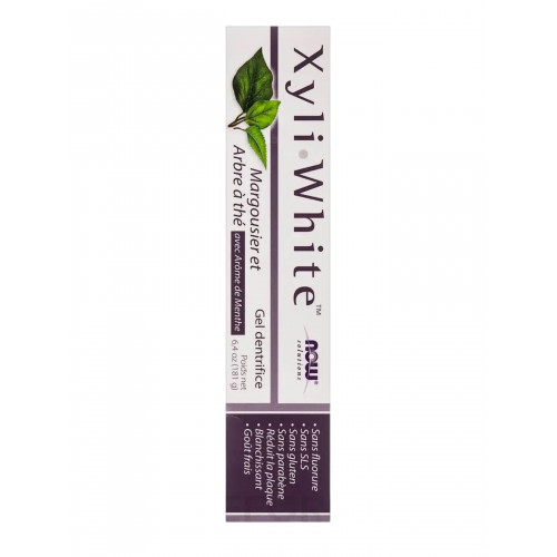 جل معجون الأسنان إكسيلي وايت XyliWhite Now Foods Solutions بالنيم وشجرة الشاي ناو فودز - 181 جرام