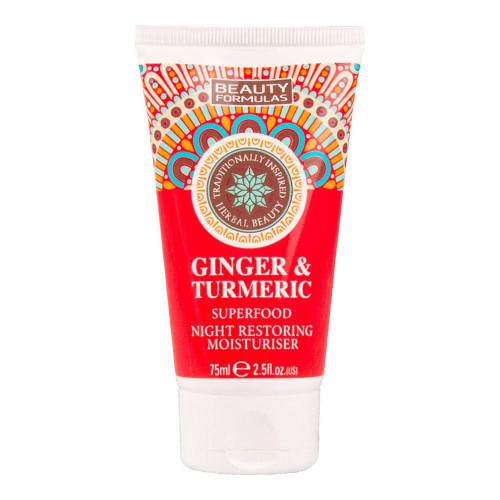 Beauty Formulas Ginger & Turmeric Night Restoring Moisturiser - 75ml Beauty Formulas Ginger & Turmeric Night Restoring Moisturiser - 75ml