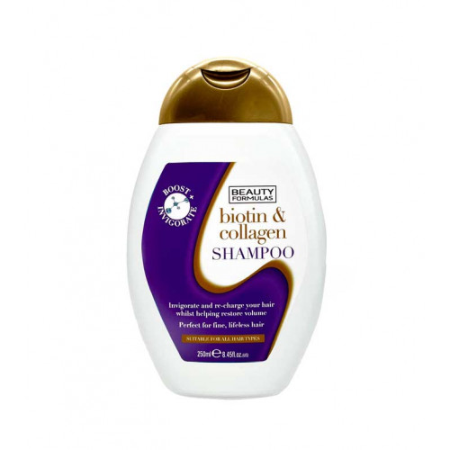 Beauty Formulas Advanced Biotin & Collagen Shampoo – 250ml