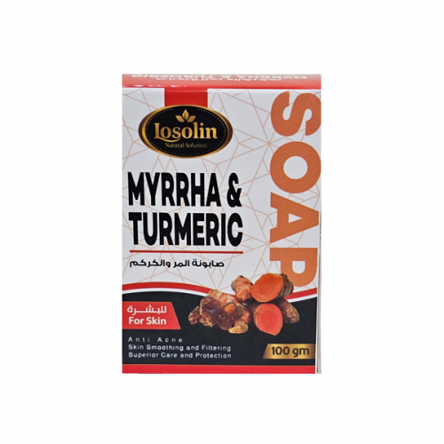 Losolin Natural Myrrh & Turmeric Active Cleansing & Anti-Acne Soap – 100g