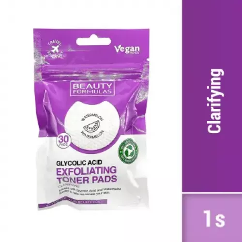 Beauty Formulas Glycolic Acid Exfoliating Toner Pads - 30 Pads