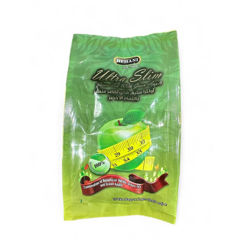 Hemani Ultra Slim Green Tea with Green Apple - 10 Tea Bags Hemani Ultra Slim Green Tea with Green Apple - 10 Tea Bags
