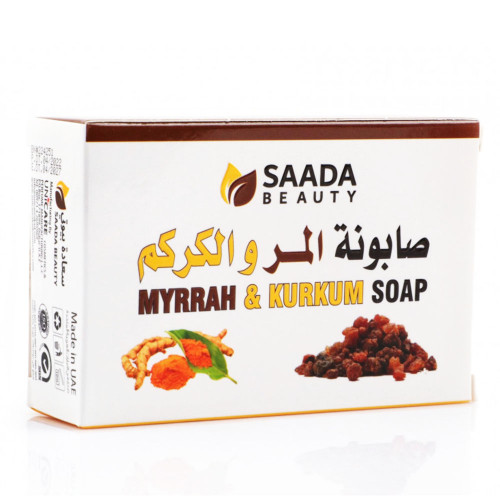Saada Beauty Myrrah & Kurkum Soap for Skin Care - 125g
