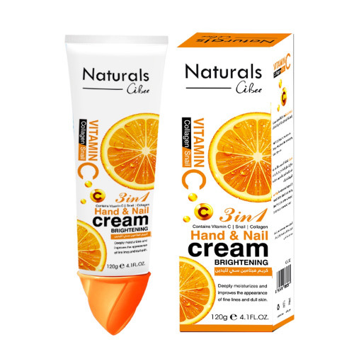 كريم فيتامين سي Vitamin C لليدين والأظافر (3 في 1) للتفتيح والترطيب - 120 جرام